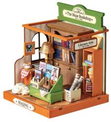 Robotime Múzsa könyvesbolt - 68db-os 3D fa modell - DS040 ROLIFE
