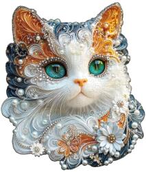 Woodbest Ékszeres cica - különleges fa kirakó 220db /34cm x 30cm/