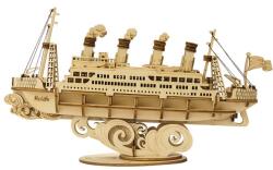 Robotime ROLIFE 3D modell - Gőzhajó lézervágott modell fából 145db-os TG306