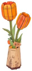 Robotime Narancs Tulipán - 76db-os 3D fa modell - TW081 ROWOOD
