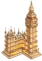 Robotime ROLIFE 3D Big Ben fa modell lézervágott 220 db-os TG507