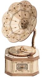 Robotime ROLIFE 3D Gramofon lézervágott modell fából 122 db-os TG408