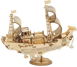 Robotime Japán diplomáciai hajó - 91db-os 3D fa modell - TG307 Rolife