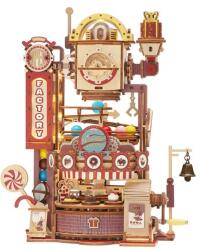 Robotime ROKR 3D Csokoládégyár golyópálya - lézervágott mechanikus modell LGA02