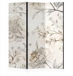  Egyoldalas paraván 135x172 virágos Rusztikus stílusban (2-3-2-0-3a-1-1-3)
