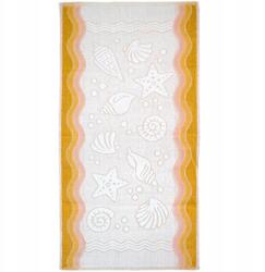 Greno Puha törölköző Ocean 100 % pamut kagyló sárga 50x100cm (5905164020732)