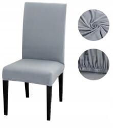  Székhuzat Univerzális Szürke Világos grafit Elegáns 1 db (Pokrowiec Na Krzesło Jasno Szary Spandex)