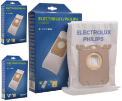  Set 12 Saci Aspirator S-bag Sintetici + 3 Filtre Motor, Compatibili Electrolux, Philips, AEG (TRS1-3990-CS1-N)