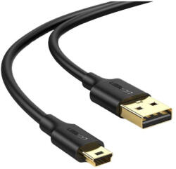 UGREEN USB кабел Ugreen "US132" USB 2.0 (T) към Mini-USB (T) 5 Pin 2m, позлатени конектори, черен "30472" - 6957303834723 (30472)