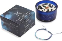 Cotomag Lumanare din Cristal Zodiac cu Bratara cu Pietre Pretioase - Varsator