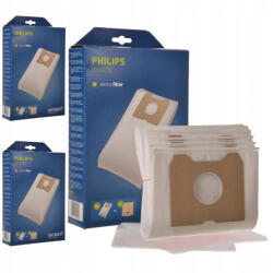  Set 12 Saci Microfibră și 3 Filtre Motor WORWO PMB01K pentru Philips Triathlon, Athena, Duathlon (TRS1-4024-CS1-N)