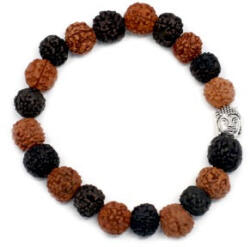 Cotomag Bratara Rudraksha Buddha Bangle Mala - Mix