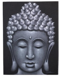 Cotomag Tablou Buddha - Finisat cu Nisip Gri 60 x 80 cm