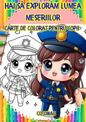 Cotomag Carte de Colorat Pentru Copii: Hai sa Exploram Lumea Meseriilor / Momente de Relaxare, Creativitate, Dezvoltare, Invatare Carte de colorat