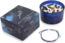 Cotomag Lumanare din Cristal Zodiac cu Bratara cu Pietre Pretioase - Sagetator