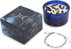 Cotomag Lumanare din Cristal Zodiac cu Bratara cu Pietre Pretioase - Gemeni