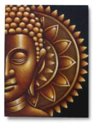 Cotomag Tablou Buddha-Mandala Auriu 60 x 80 cm