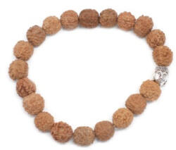 Cotomag Bratara Rudraksha Buddha Bangle Mala - Natural