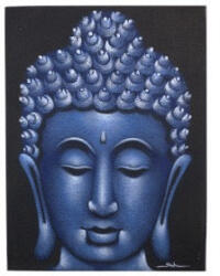 Cotomag Tablou Buddha - Finisat cu Nisip Albastru 60 x 80 cm