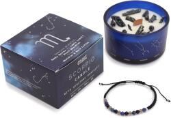 Cotomag Lumanare din Cristal Zodiac cu Bratara cu Pietre Pretioase - Scorpion