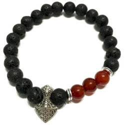 Cotomag Bratara din Piatra de Lava - Carnelian
