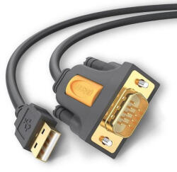 UGREEN USB кабел Ugreen адаптер "CR104" USB 2.0 (T) към Serial DB9M (9-пинов)(RS232)(T) 1м черен "20210" - 6957303822102 (20210)