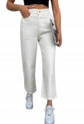 Shein Női Fehér Egyenes Szárú Farmer Nadrág Xs V2V