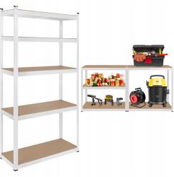 Rebel Tároló fém polc 2 az 1-ben5 garázs polc 180x90x40cm 750kg Rebel (RB-1251W)