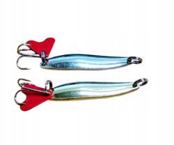  Szett 2 db 5 cm-es villantó kanál ezüst és arany színben, horoggal (5569855)