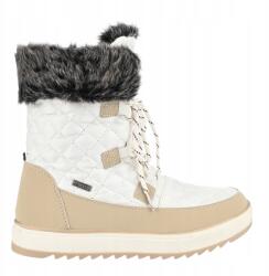 Vertigo Alpes Aulp Croup női hócsizmák bélelt téli cipők szőrmével Fehér Bézs 38 (CROUP W/WHITE/38)