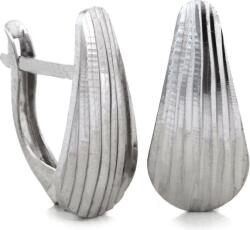 Lovrin Ezüst fülbevaló 925-ös Angol kapcsos kövek nélkül, hosszúkás, divatos minta