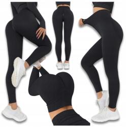 Sport Leggings Push Up Modellező Leggings Fodros Magas Derék (Legginsy na siłownie treningowe damskie)