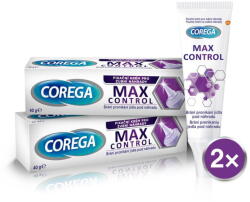 Corega fixáló krém Max Control fogpótláshoz, 2x40g (8596149005768)