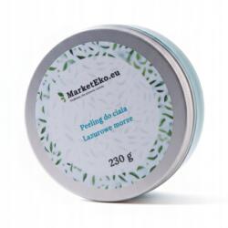 MarketEko. eu Természetes kéz- és bőrápoló hidratáló azúrkék tenger 230g MarketEko (Peeling do ciała - Lazurowe morze)