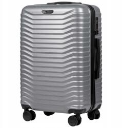 Wings Közepes méretű utazóbőrönd Wings Pc Sea Eagle 24" Ezüst, 4 kerekes poggyász (5905947764730)