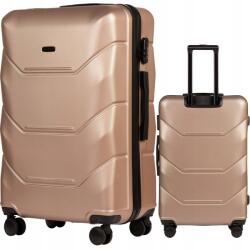 Wings Nagy XXL utazóbőrönd Wings tágas Kemény, 4 kerekes Abs poggyász (149-L-CHAMPAGNE)