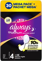 Always Platinum Secure Night (4-es méret) Szárnyas egészségügyi betét 30