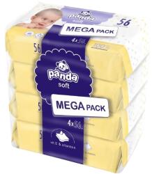 Panda Soft nedves törlőkendő 4 x 56 db (dro-5900516047658)