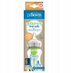 Dr. Brown's Dr. Brown's Anti-Colic Options+ széles nyakú cumisüveg 270 ml (WB91700)