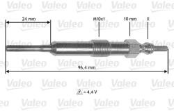 VALEO Bujie incandescenta VALEO 345171