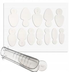 Allepaznokcie Szilikon öntőformák Dual Form Ovális Rövid french 12db (5903990533914)