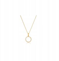 Colibra Aranyozott nyaklánc kerek medállal, Preciosa C8970AU kristályokkal (5900601023680)