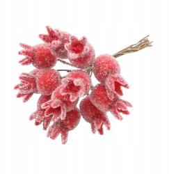 Wisan Dekorációs ág nádhoz Vadrózsa a csúcson piros 10 cm (CV34235)