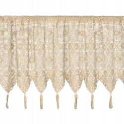 Eurofirany Irigy Hónaljmirigy függöny Martha Bézs Horgolt 150 cm x 60 (464363)