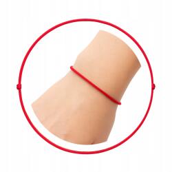 Szerencse karkötő amulett rontás ellen védelem piros zsinór