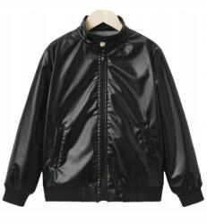 Shein Fiú Kabát Fekete Cipzárral 152 Könyök