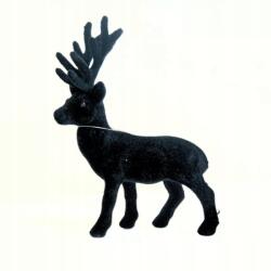 Wisan Karácsonyi dekorációs rénszarvas arany szarvakkal fekete 11cm (AWMBG444)