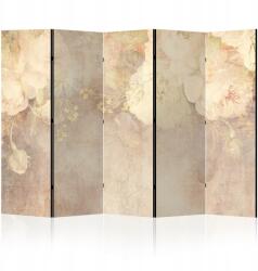  Dekoratív térelválasztó paraván, kétoldalas, 225x172 cm, virágos, rusztikus stílusú (2-3-6-0-3b-1-2-5)
