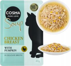 Cosma Soup Leves Csirkemell Sütőtökkel macska csemege nedves leves eledel 40g - allegro - 285 Ft