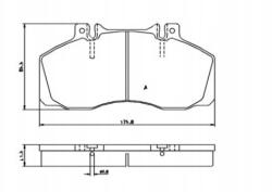 Gamma Gama Master MP269.1 első fékbetét szett